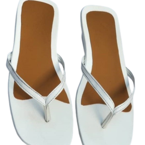 Padab's white stylish block heel for women