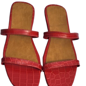 Padab's block heel for women, red